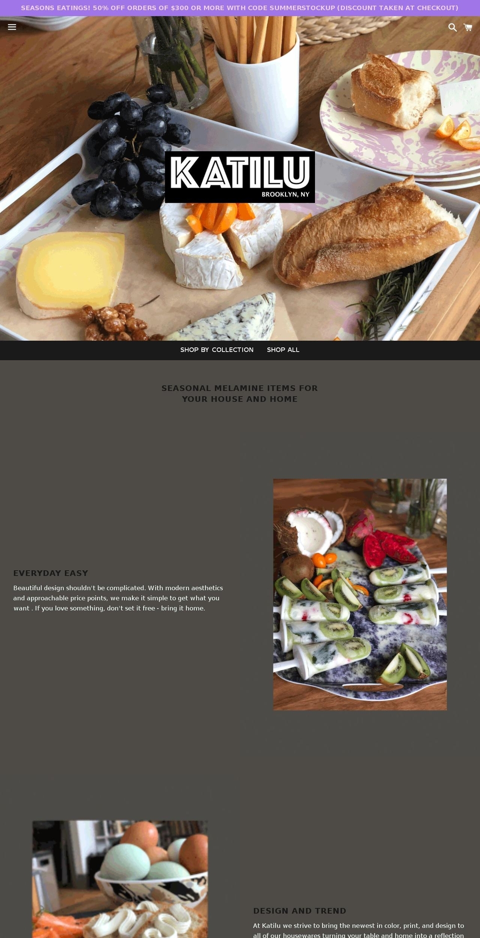 katiluhome.com shopify website screenshot