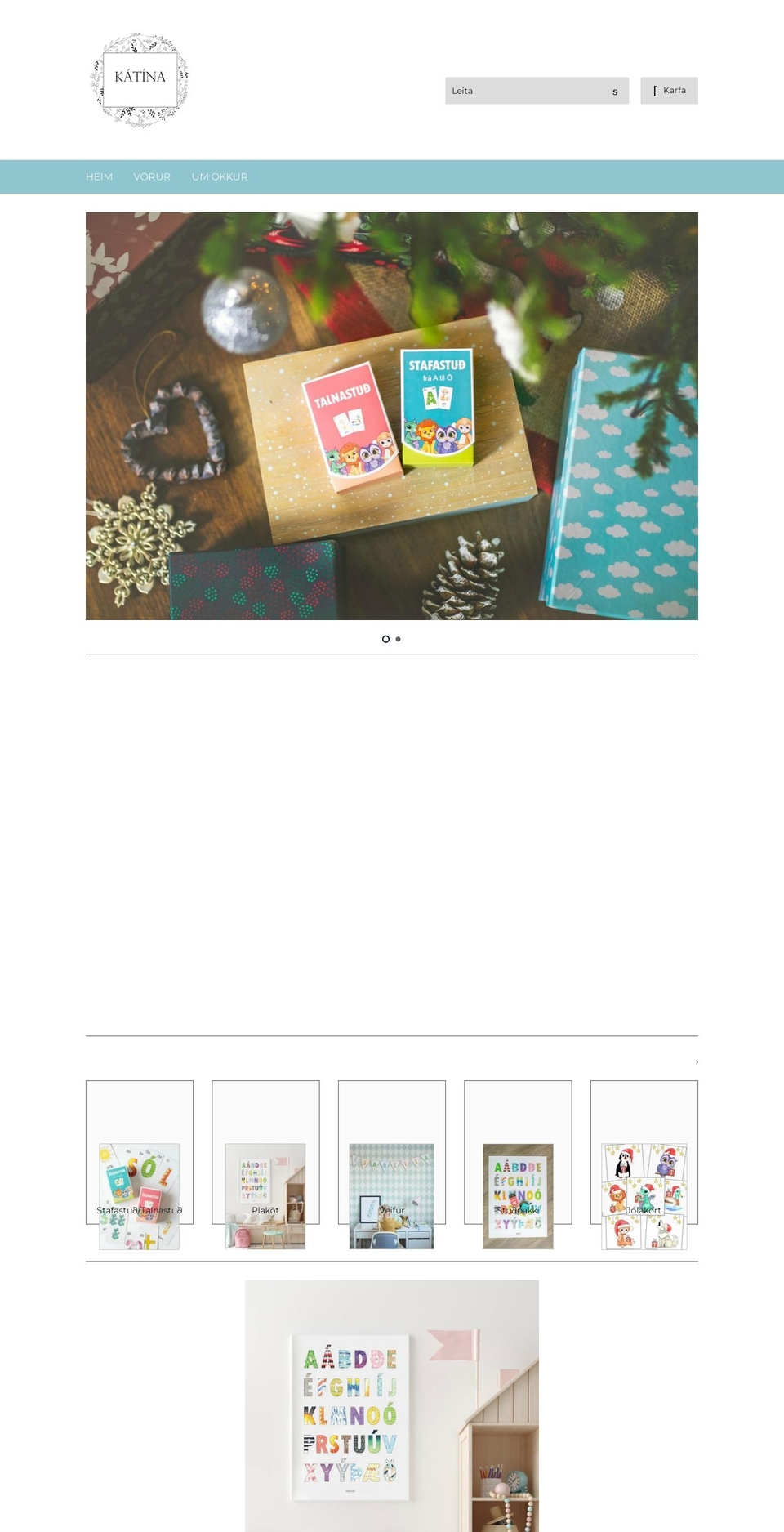 katina.is shopify website screenshot