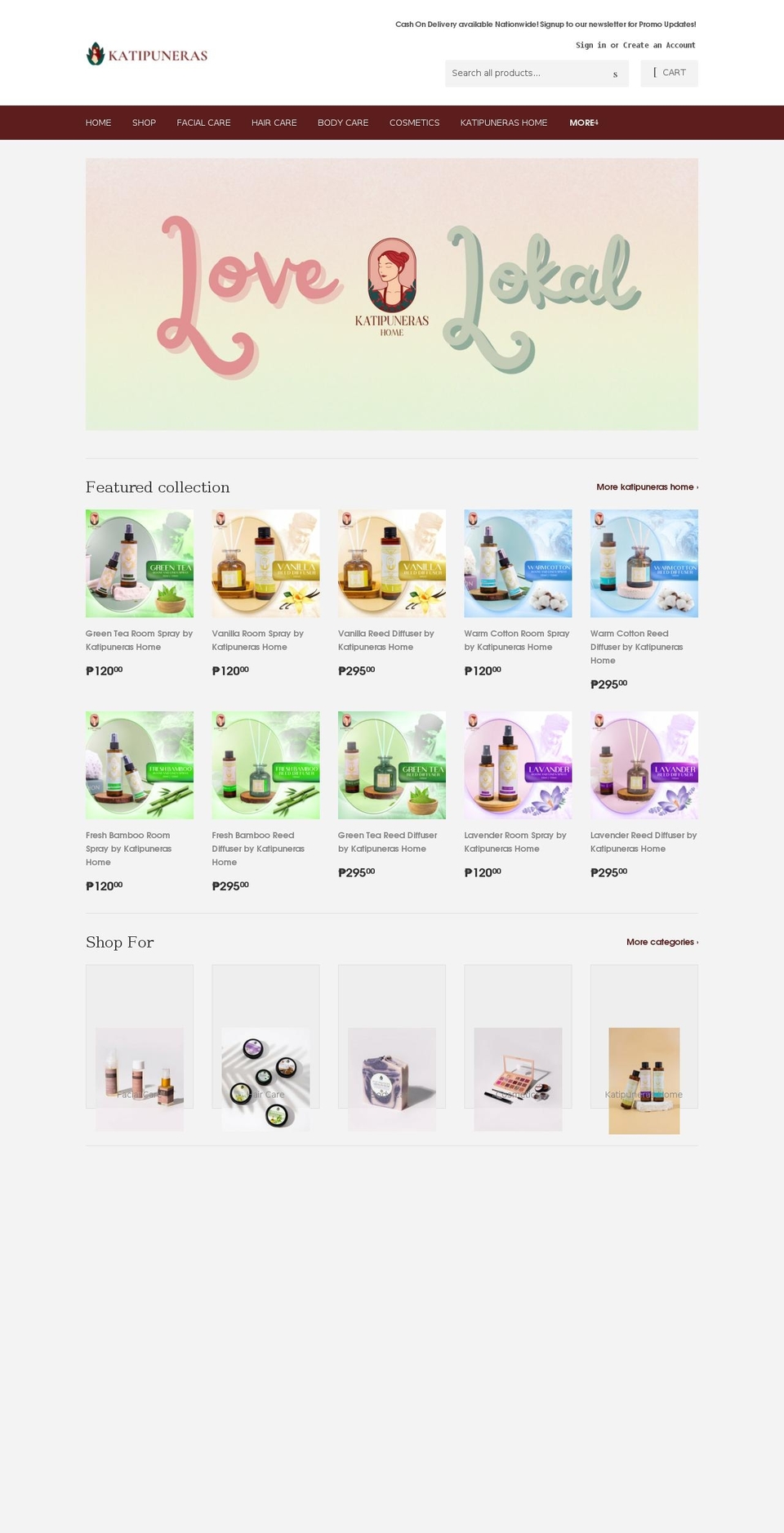 katipunerasph.com shopify website screenshot