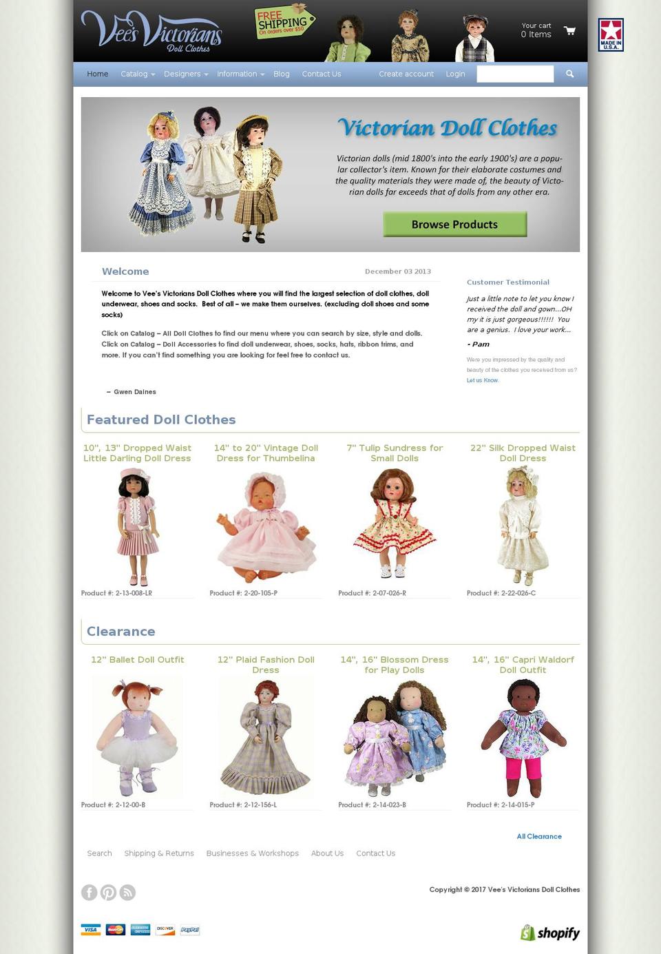 vees-victorians-react Shopify theme site example katirose.com