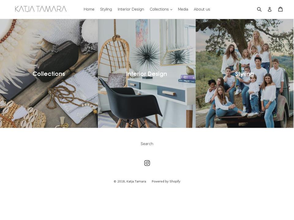 katjatamara.com — Shopify storefront screenshot