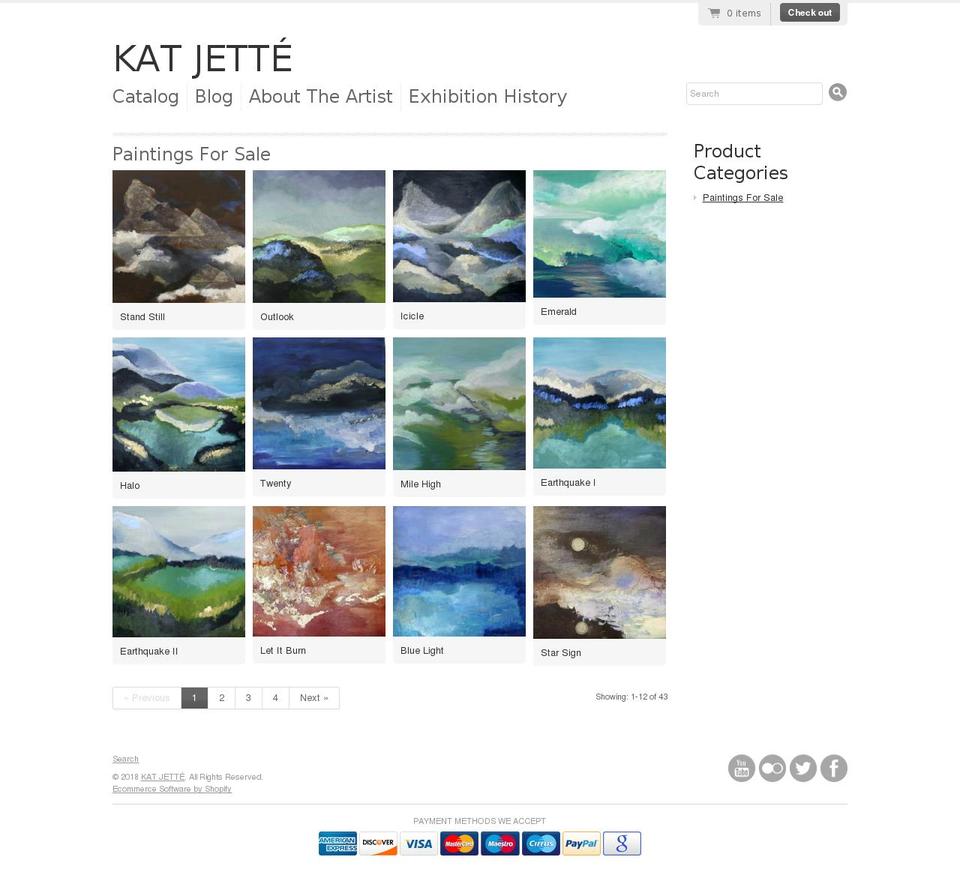 katjette.com shopify website screenshot