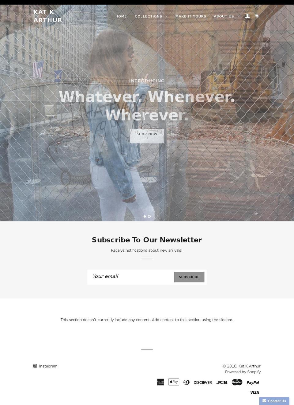 katkarthur.com — Shopify storefront screenshot