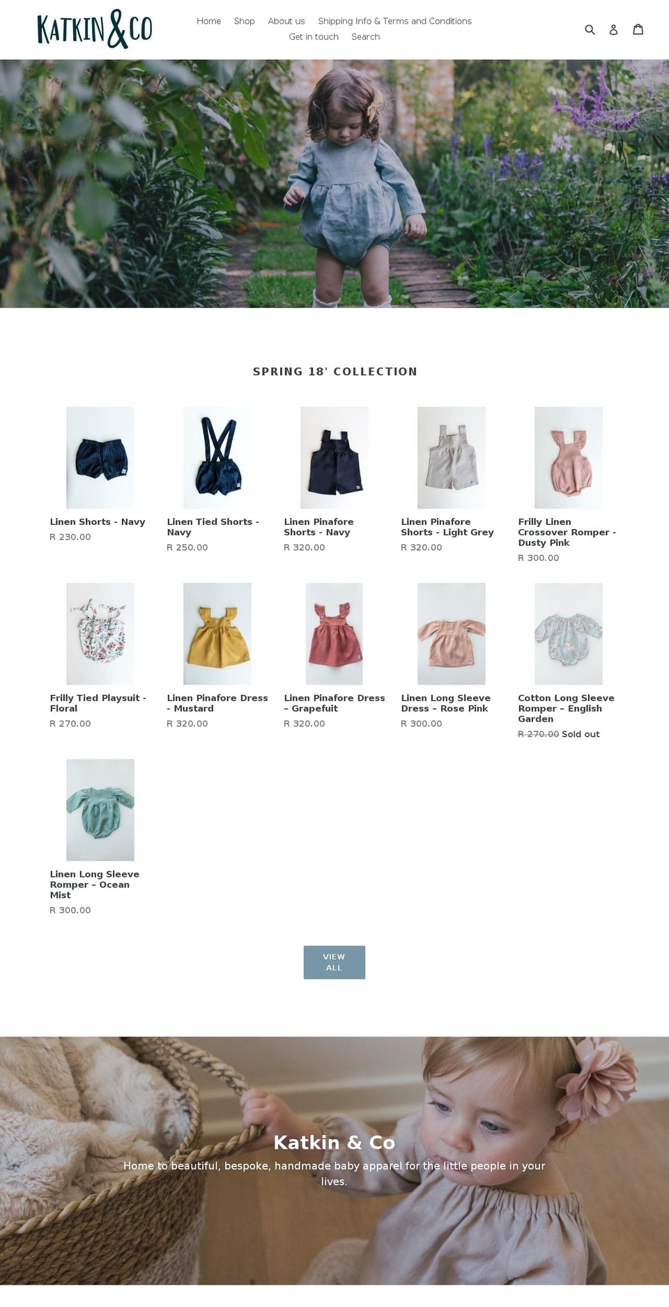 katkinandco.co.za shopify website screenshot