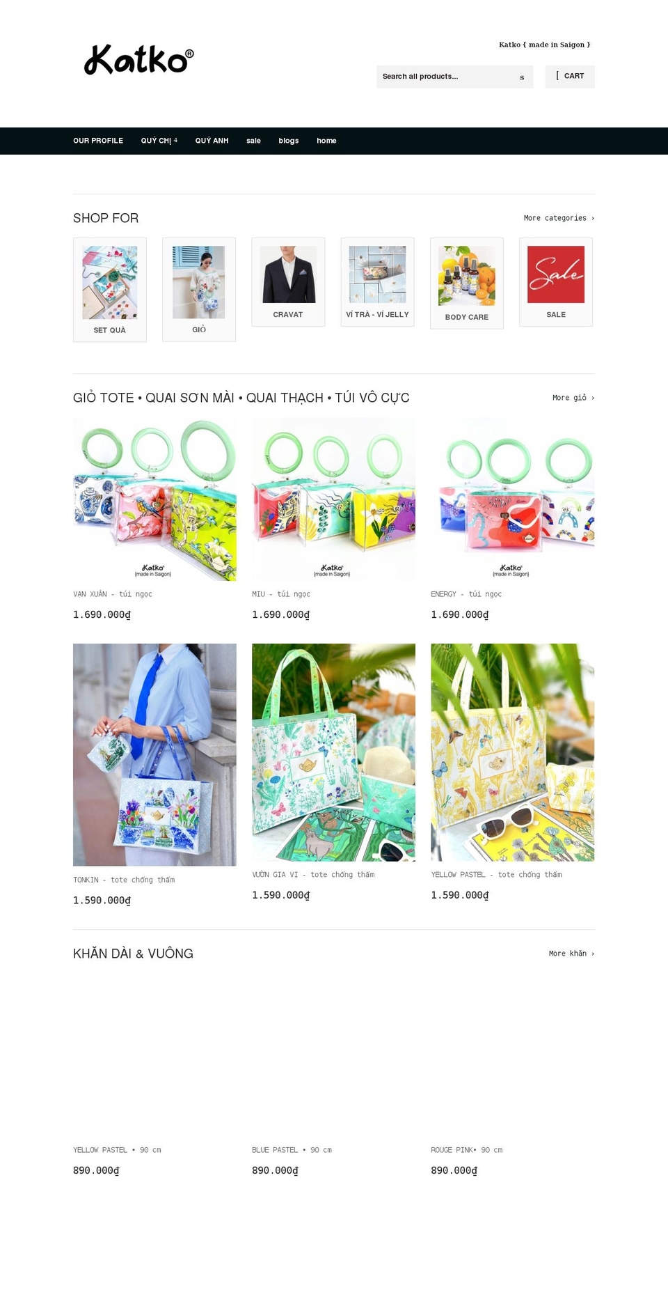 katkosaigon.com shopify website screenshot