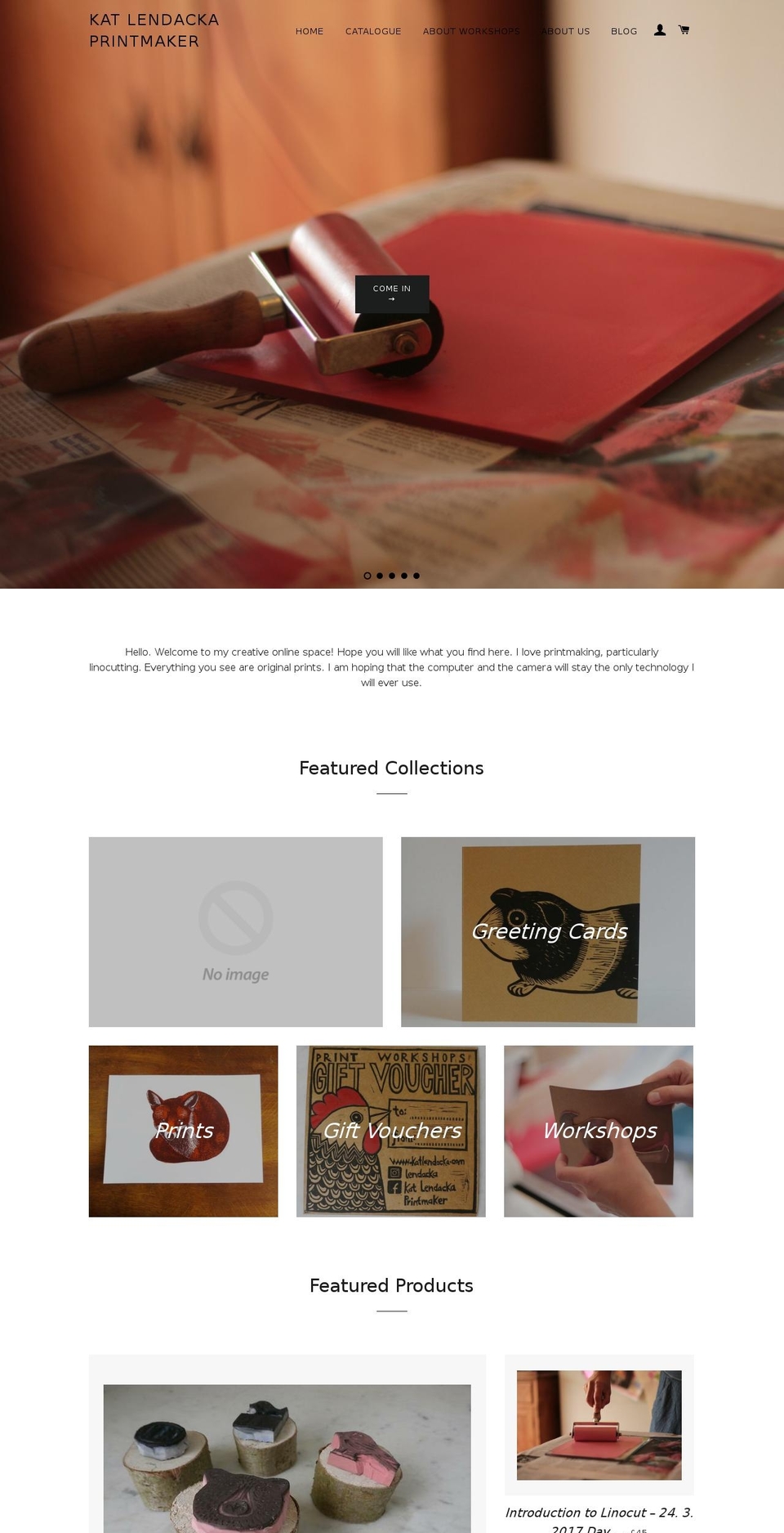 katlendacka.com shopify website screenshot