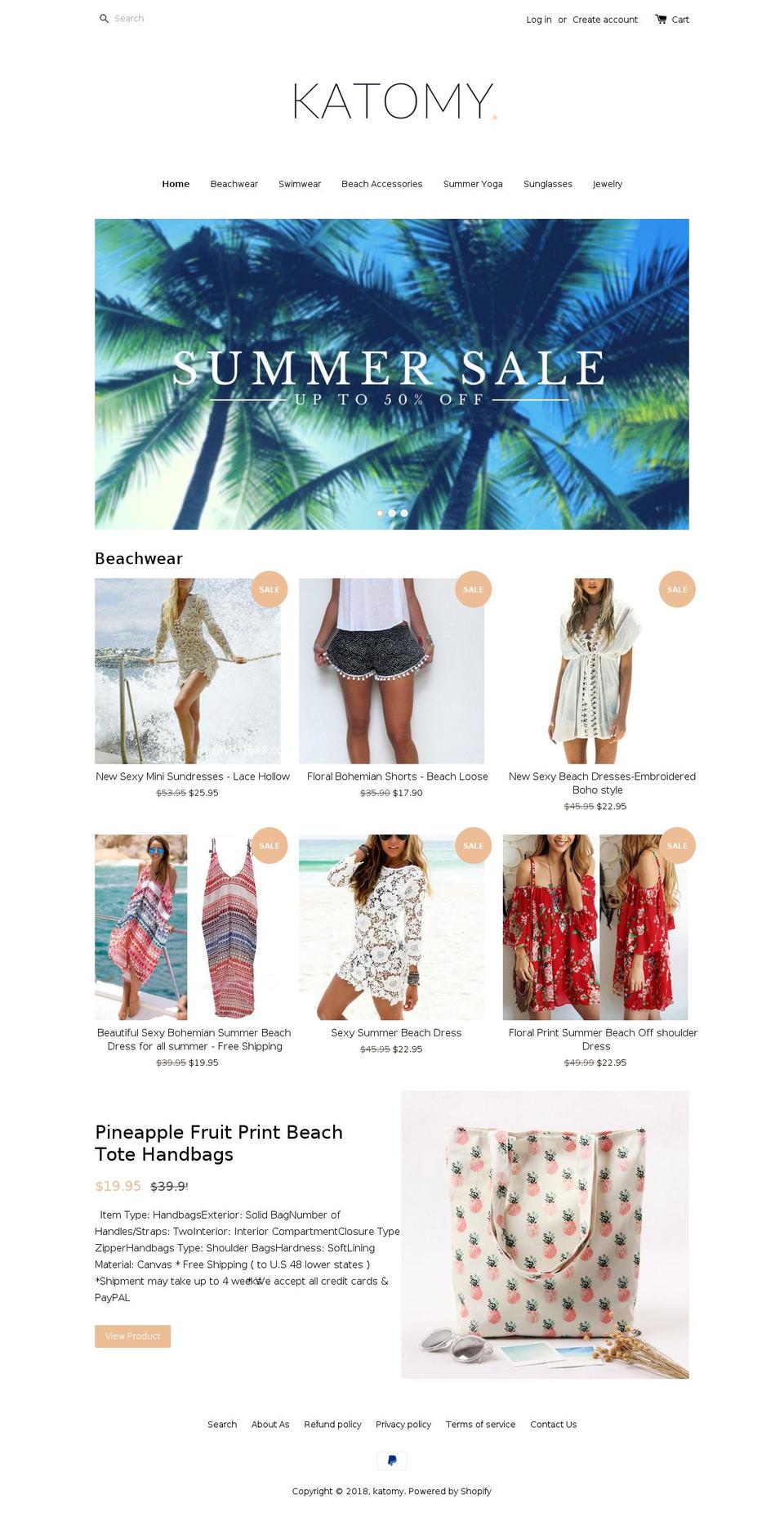 katomy.com — Shopify storefront screenshot
