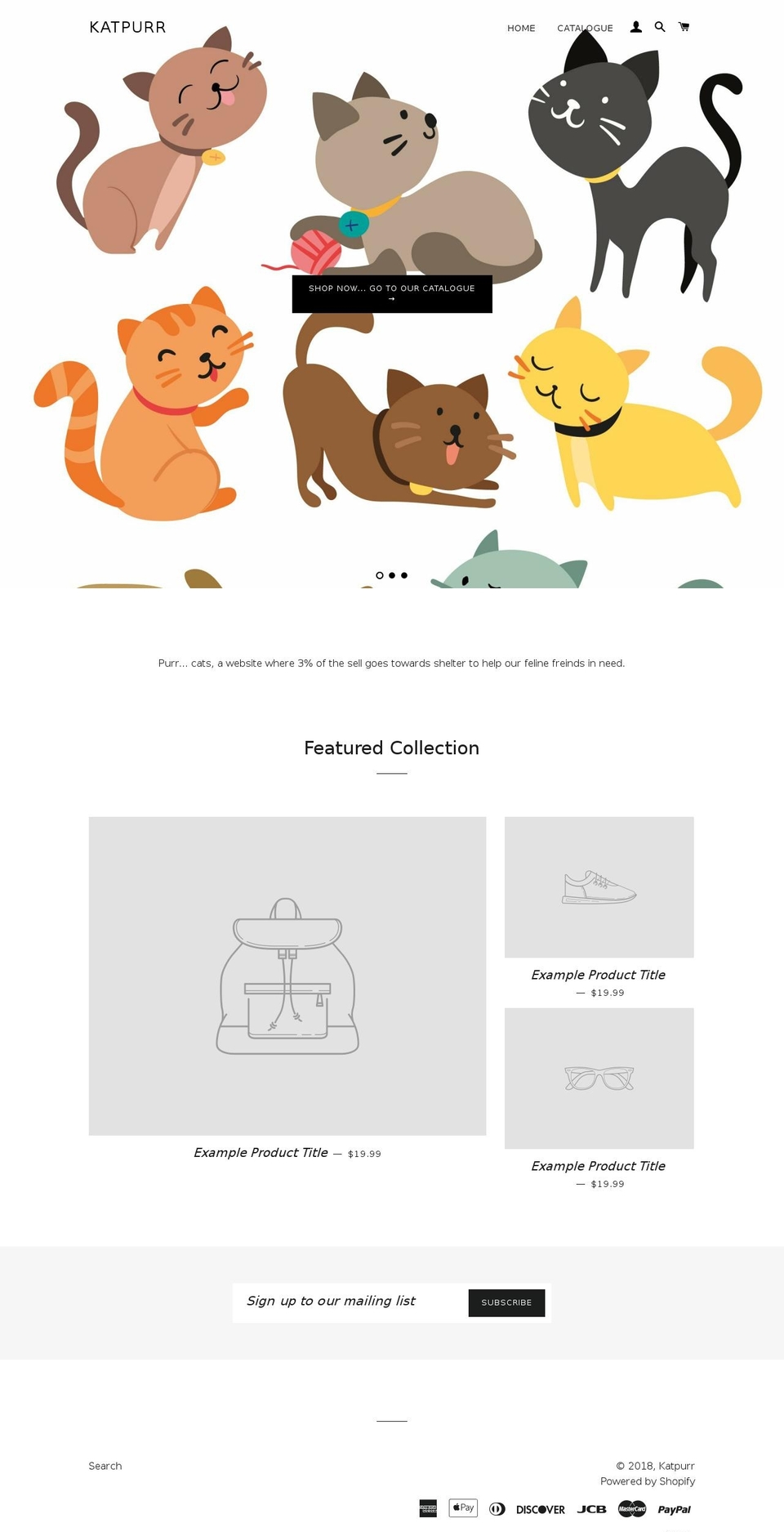katpurr.com — Shopify storefront screenshot