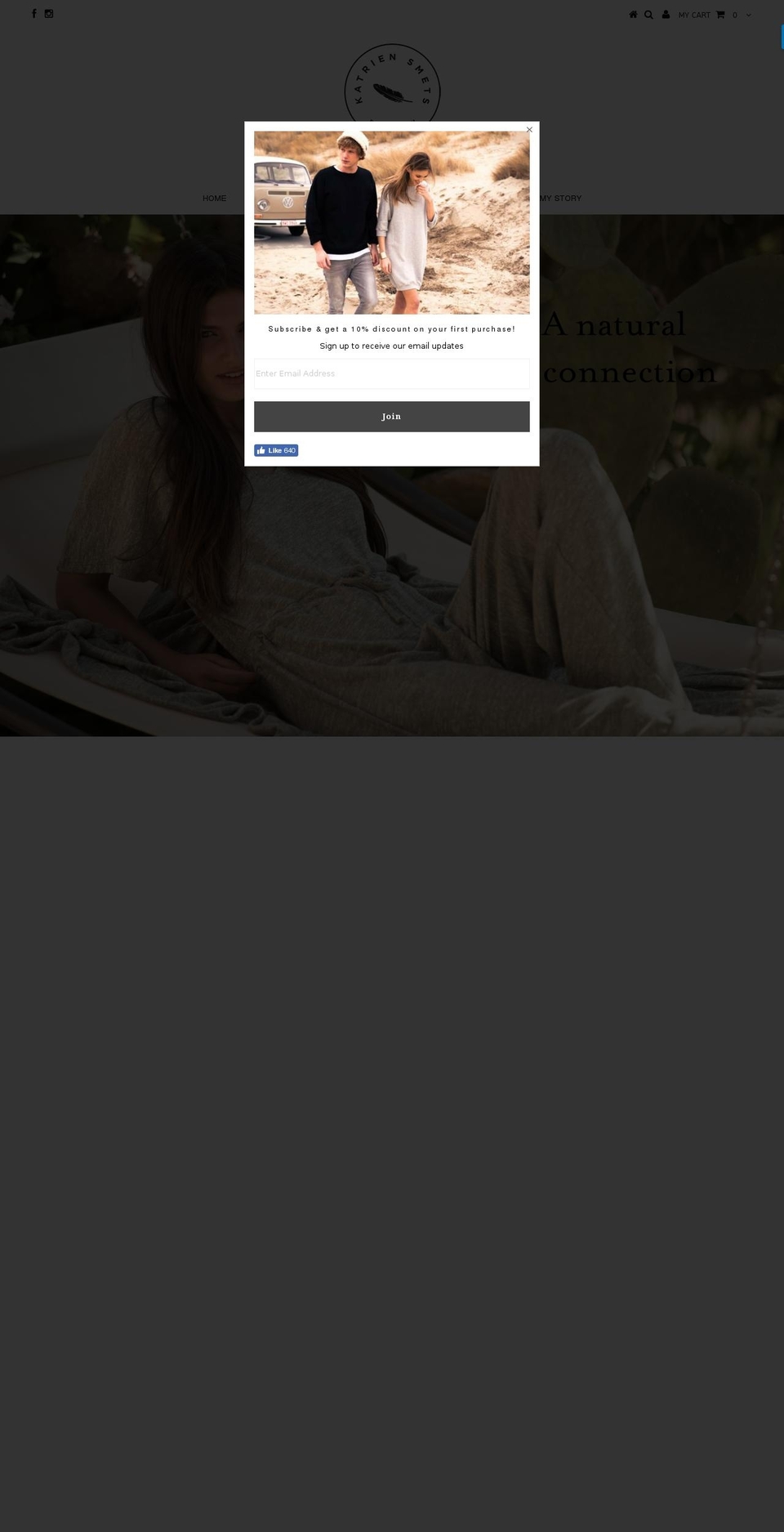 katriensmets.com — Shopify storefront screenshot