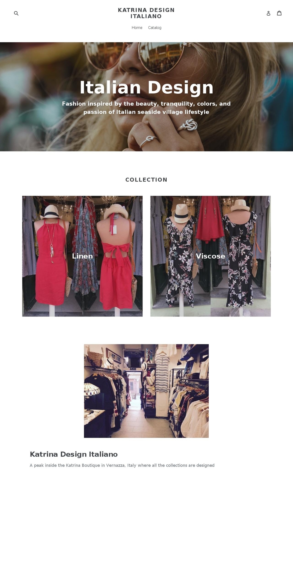 katrinaboutique.com — Shopify storefront screenshot