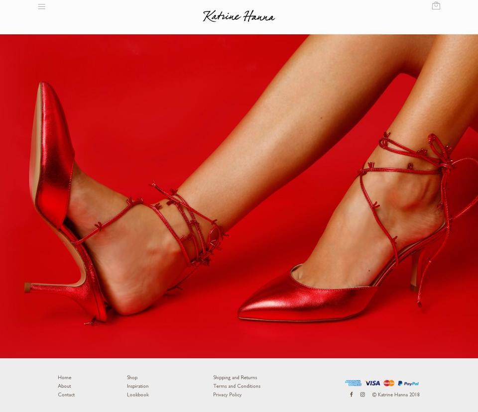 katrinehanna.com shopify website screenshot