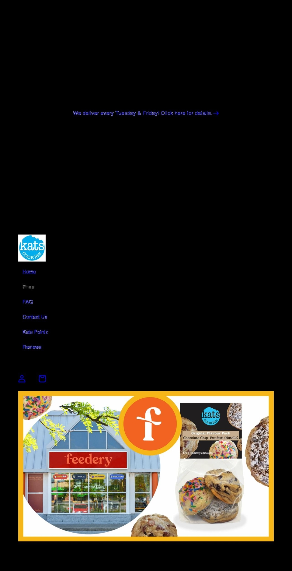 katscookiez.com shopify website screenshot