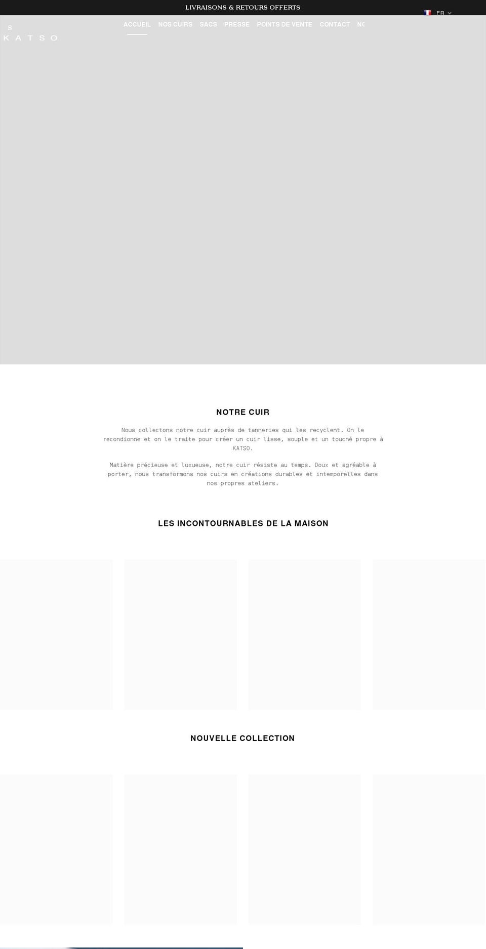 katso-paris.com shopify website screenshot