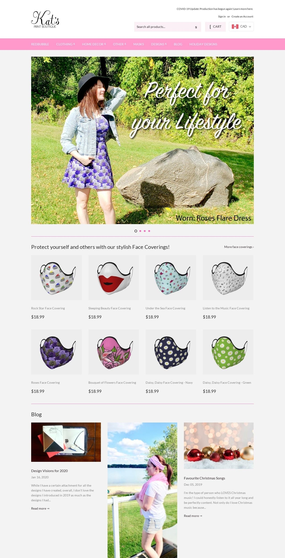 katsprintboutique.com — Shopify storefront screenshot