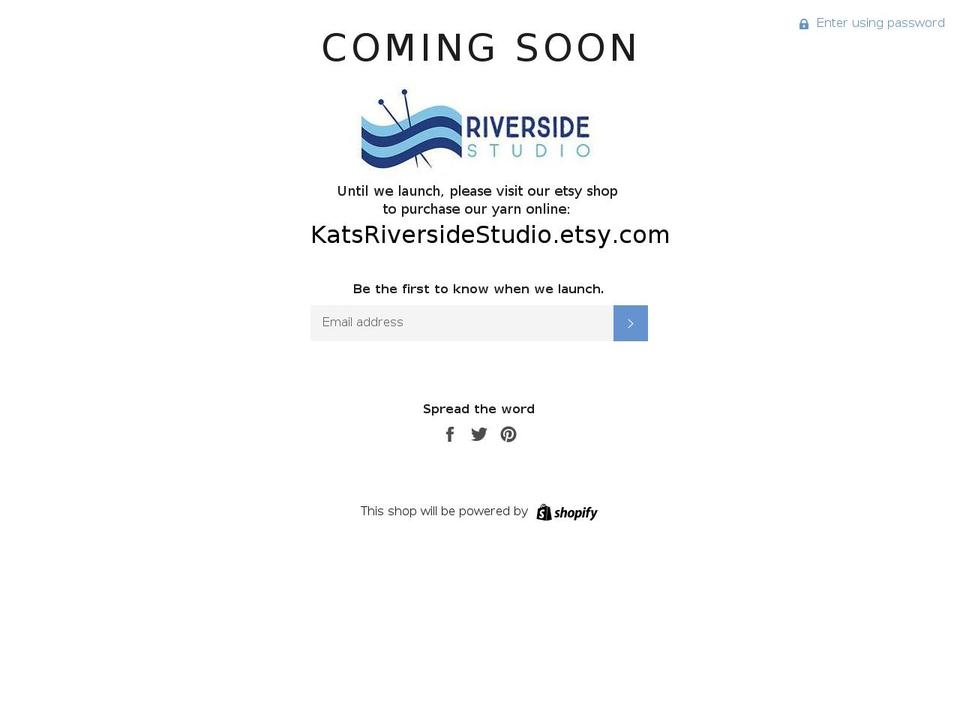 katsriversidestudio.com — Shopify storefront screenshot