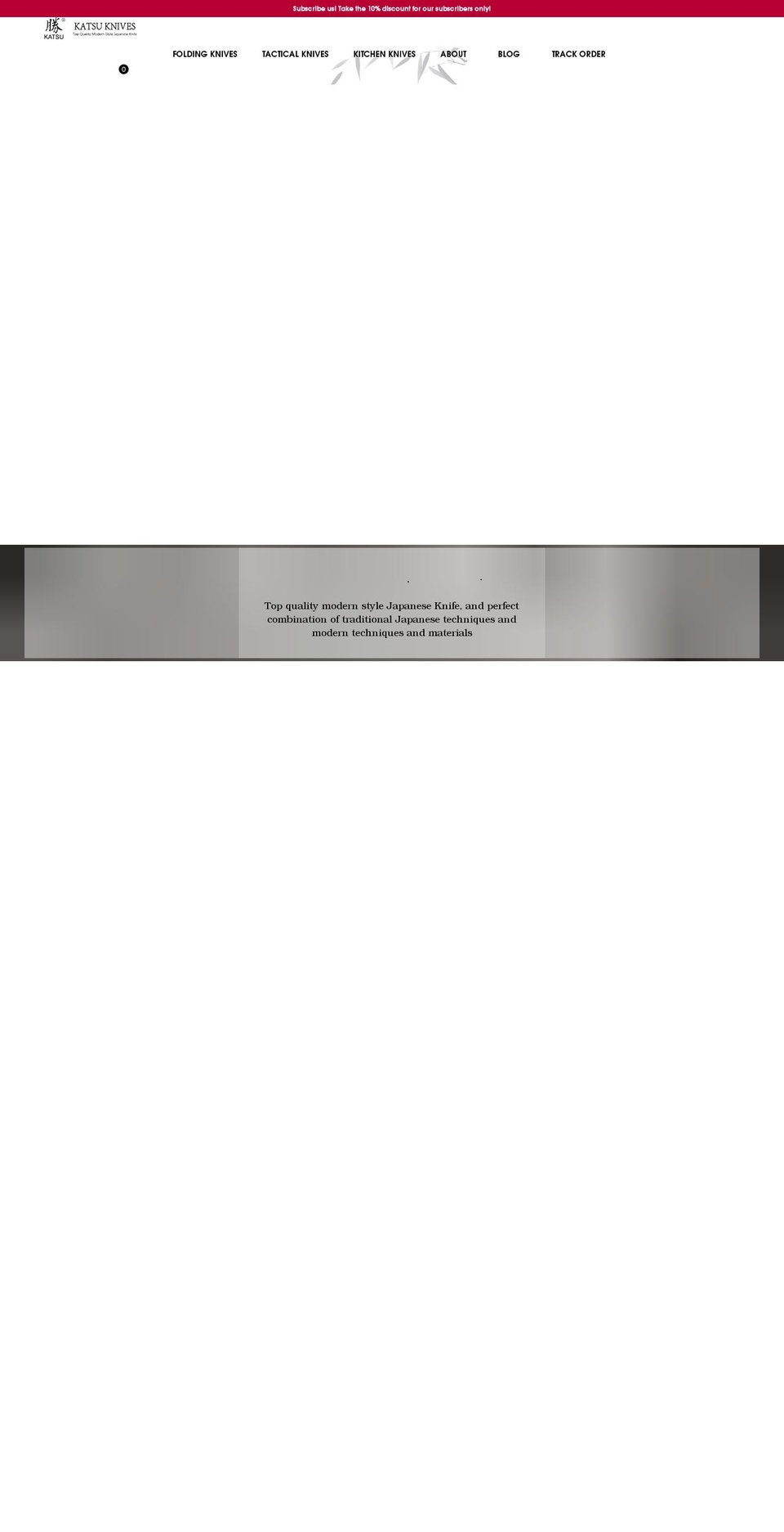 katsuknife.com shopify website screenshot