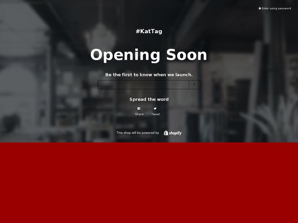 kattag.com shopify website screenshot