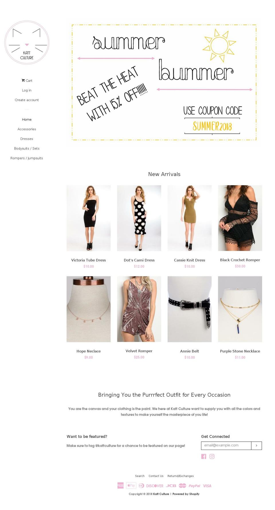 kattculture.com — Shopify storefront screenshot
