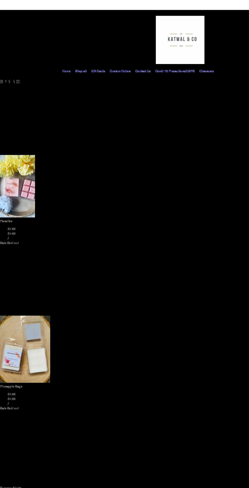 katwalandco.com shopify website screenshot