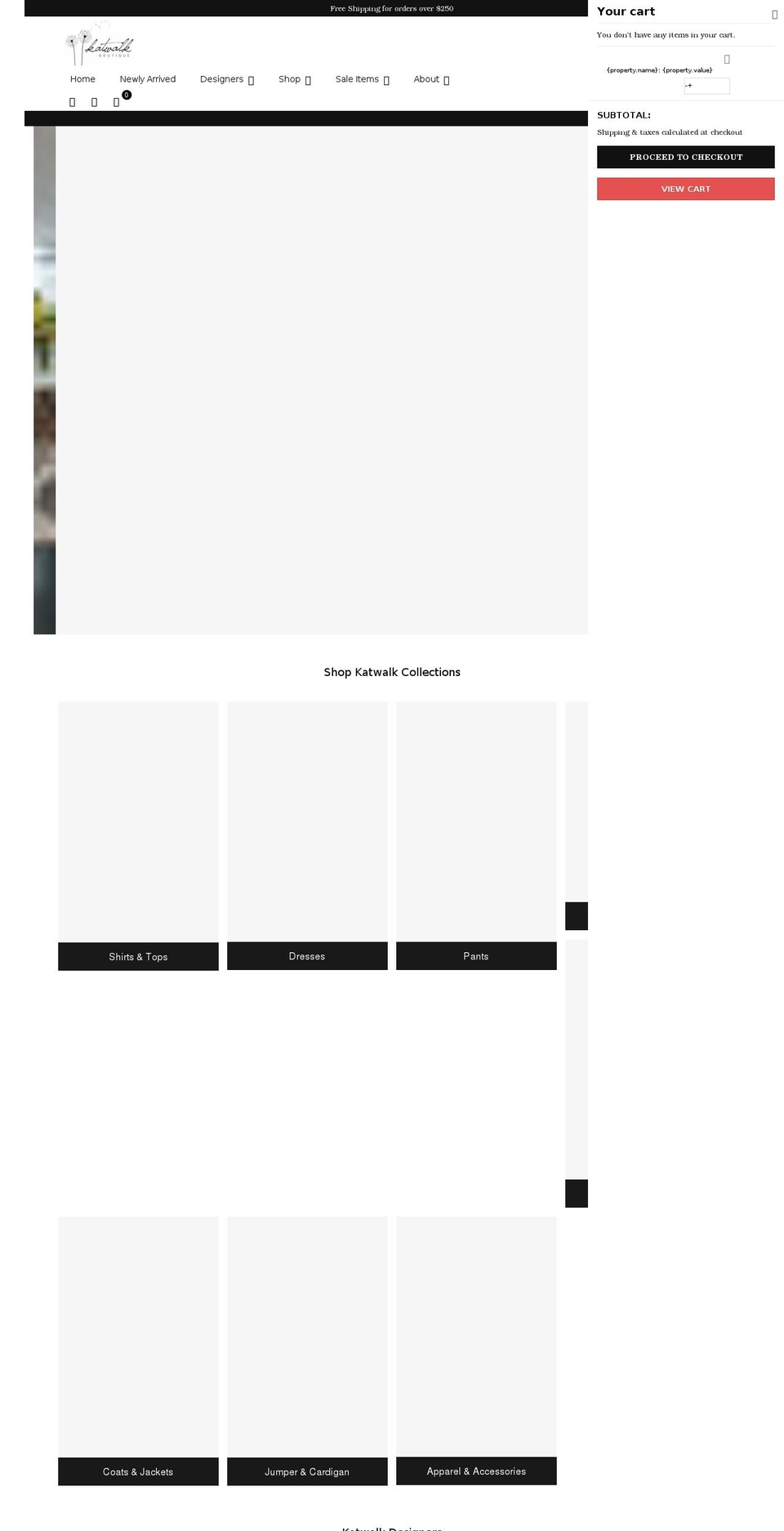 katwalkboutique.com.au shopify website screenshot