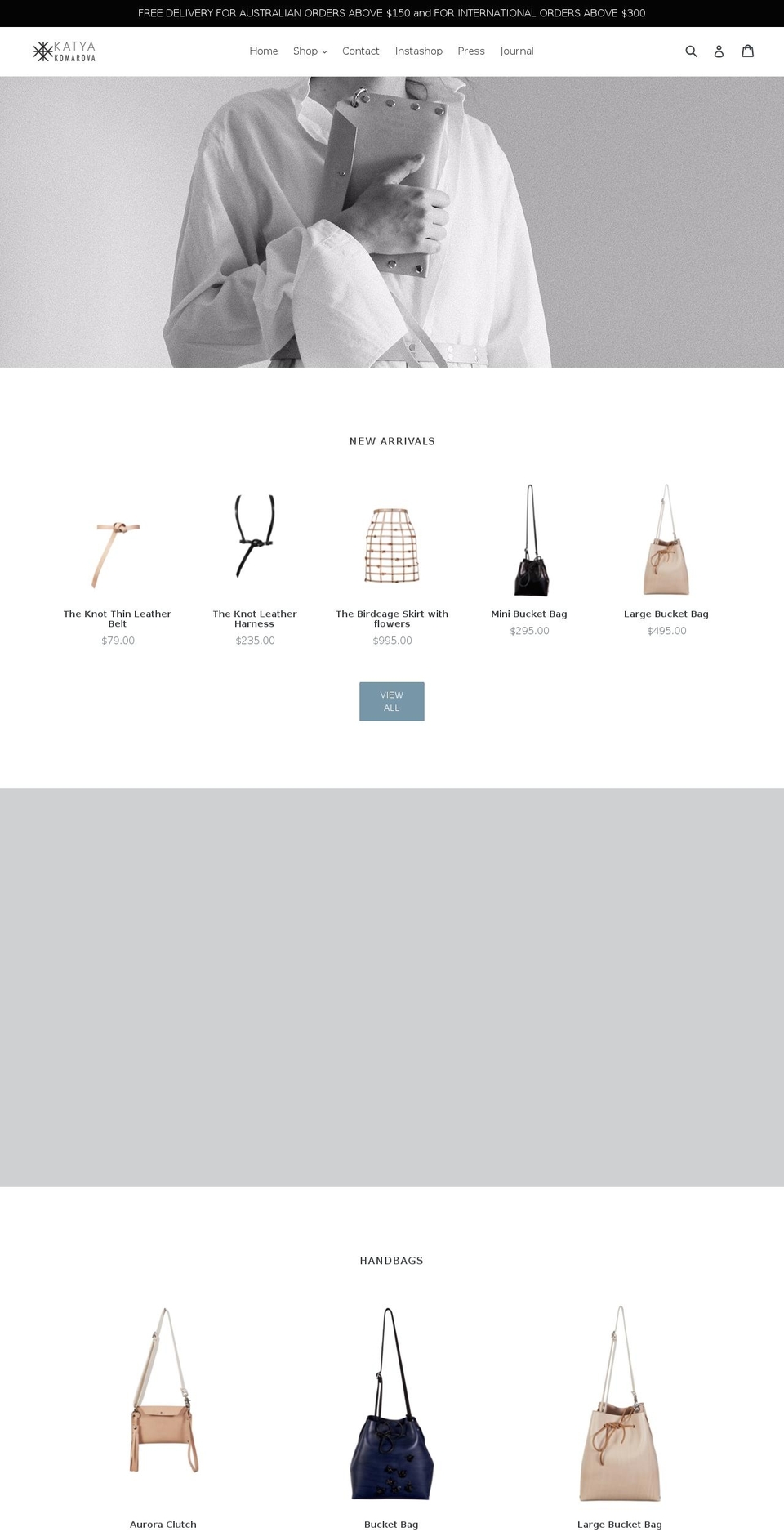 katyakomarova.com shopify website screenshot