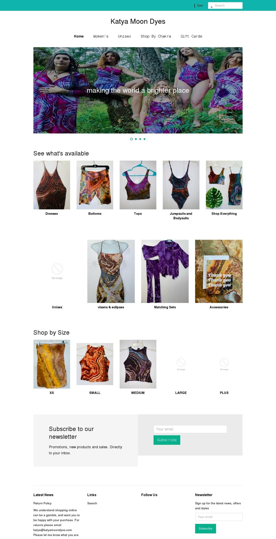 katyamoondyes.com shopify website screenshot