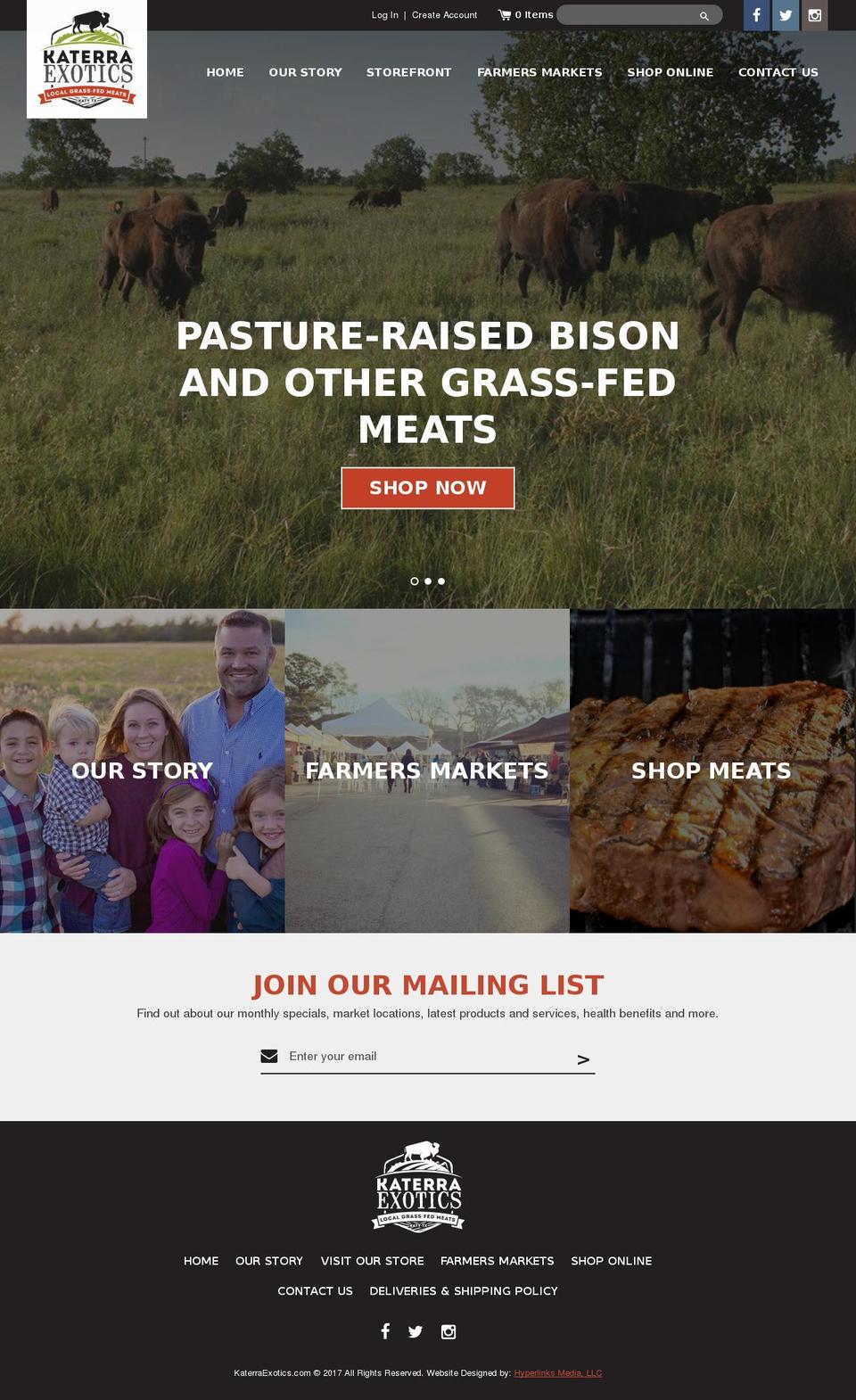 katybison.com shopify website screenshot