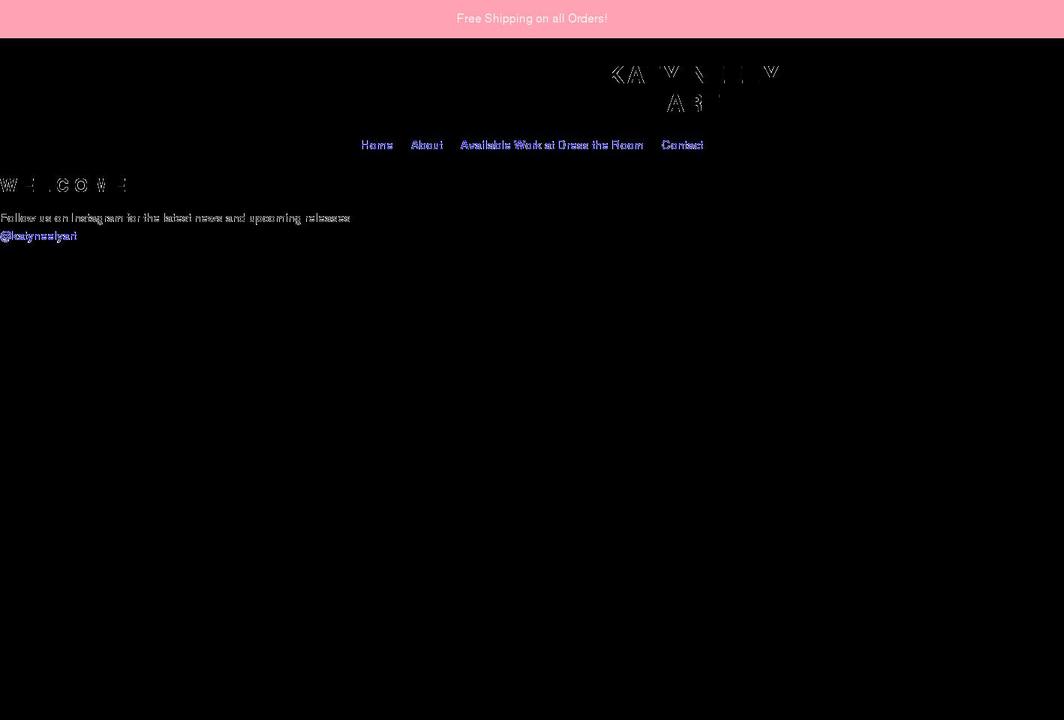 katyneelyart.com shopify website screenshot