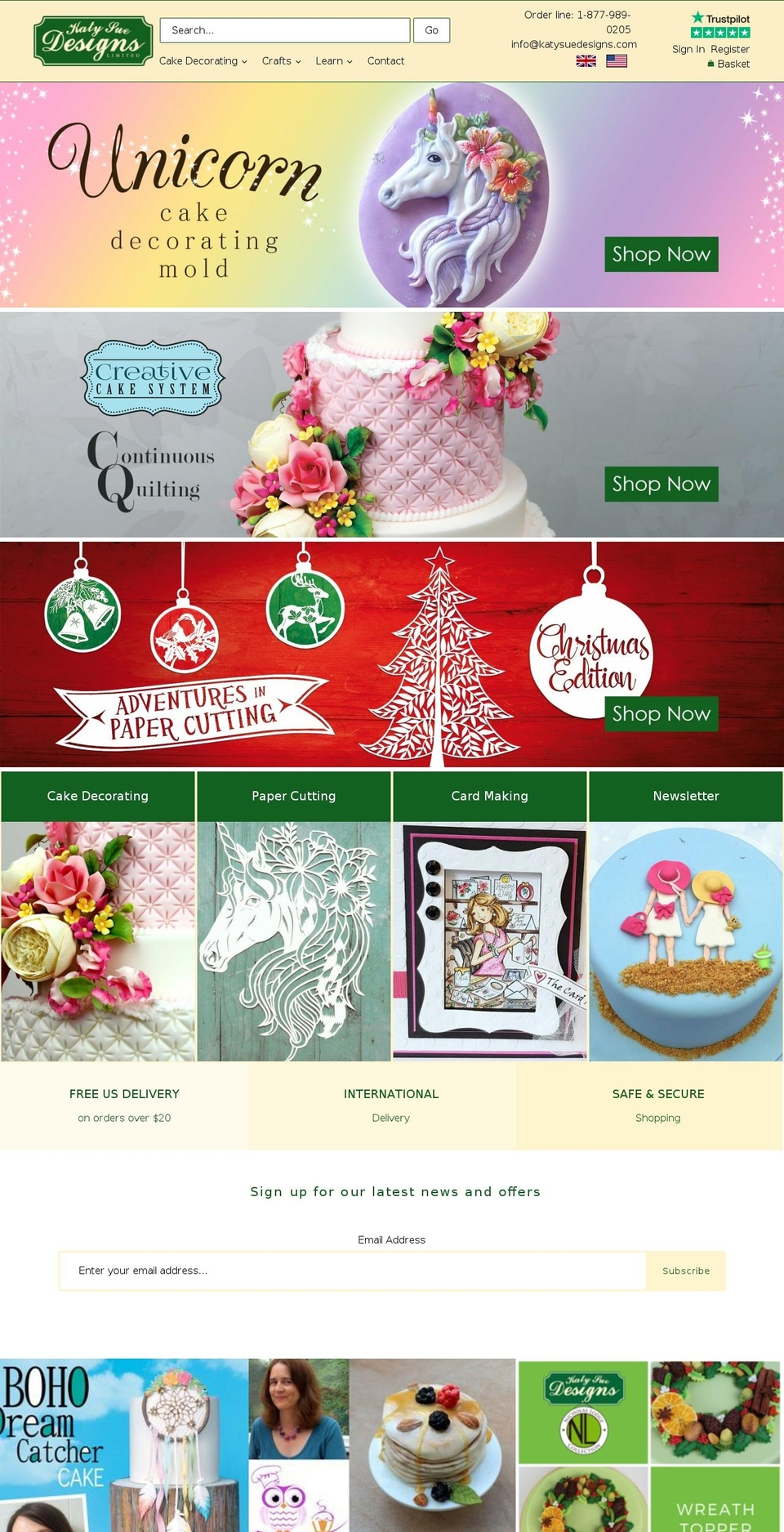 katysuedesigns.us.com shopify website screenshot