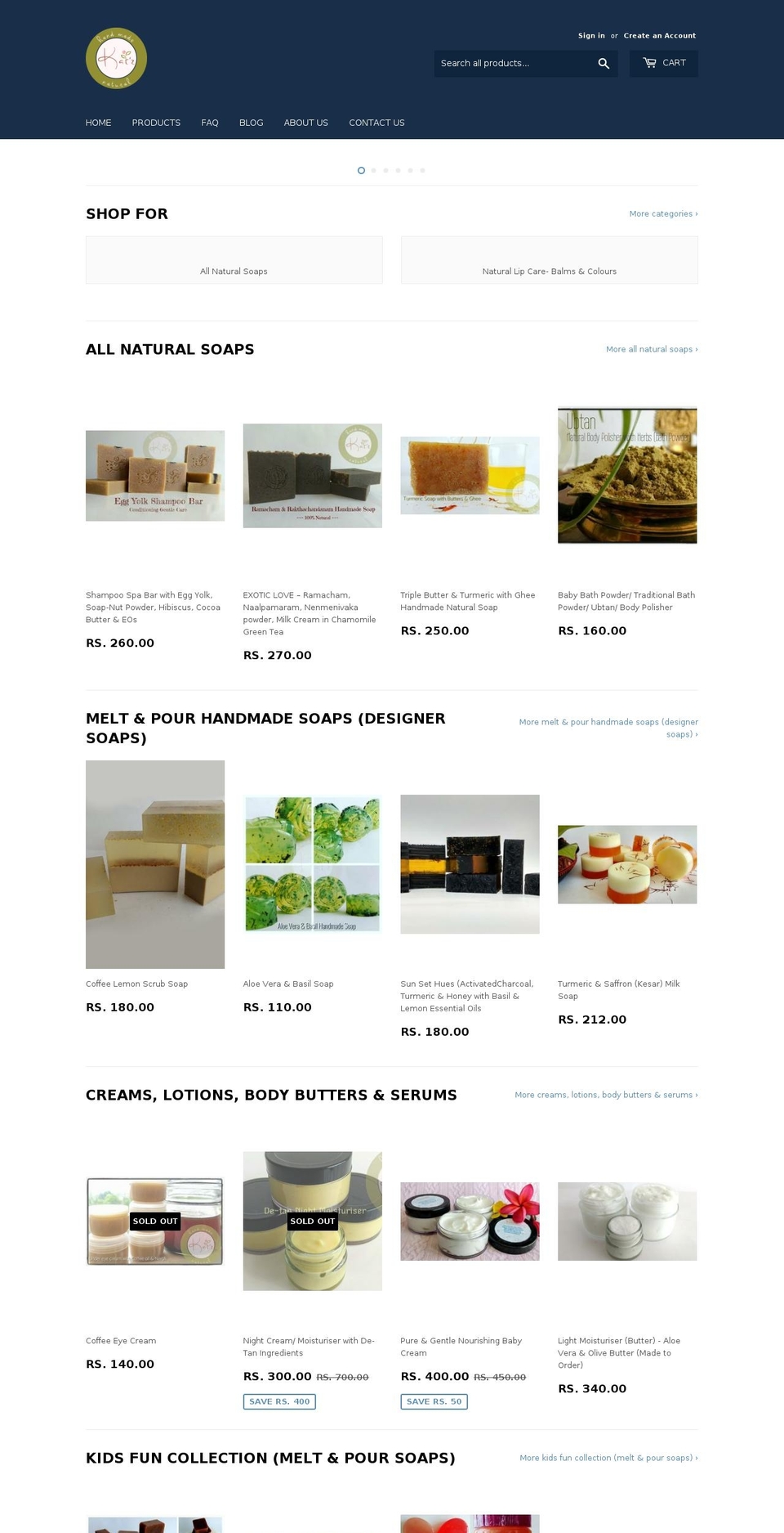 katzsoaps.com — Shopify storefront screenshot