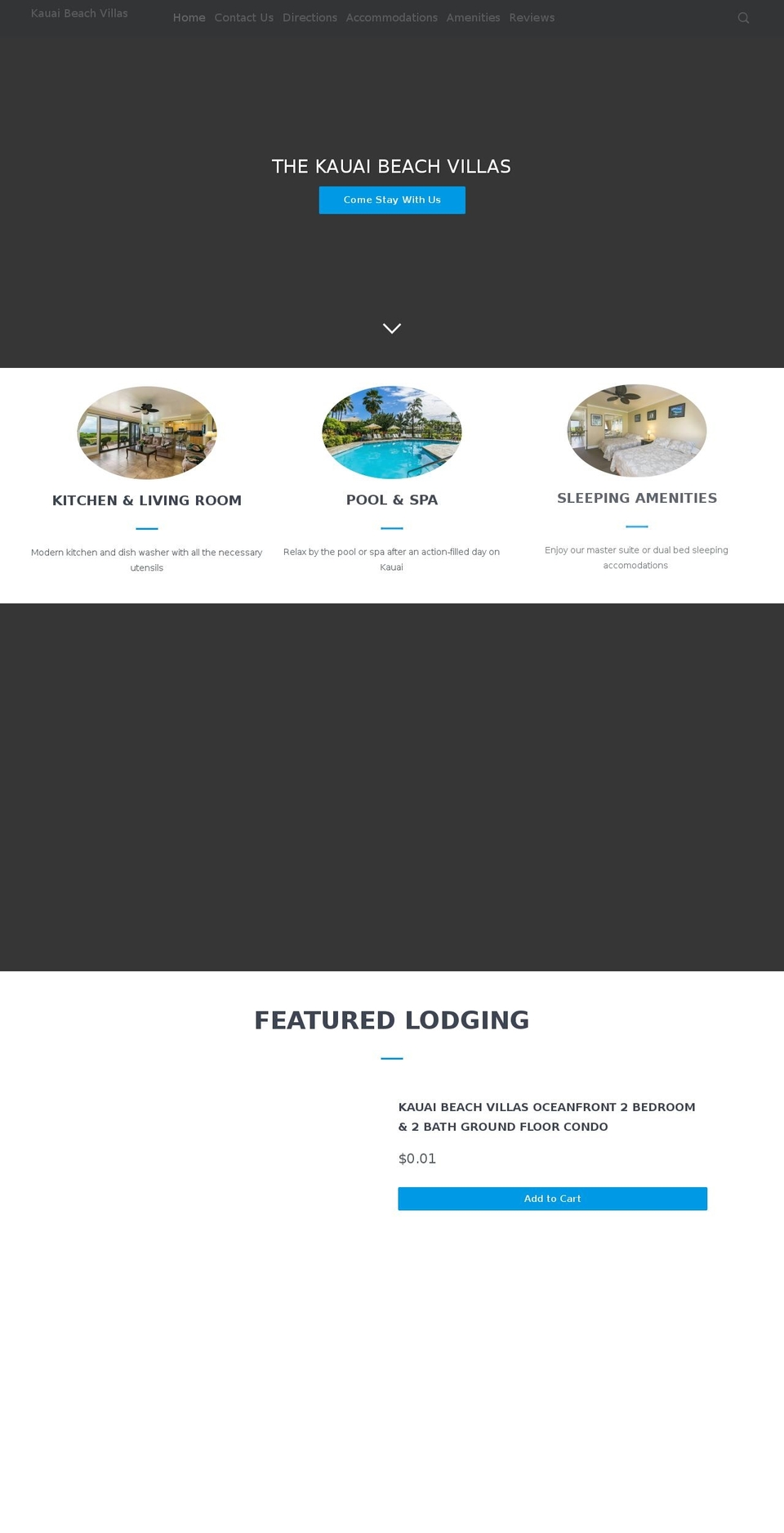 kauairental.com shopify website screenshot