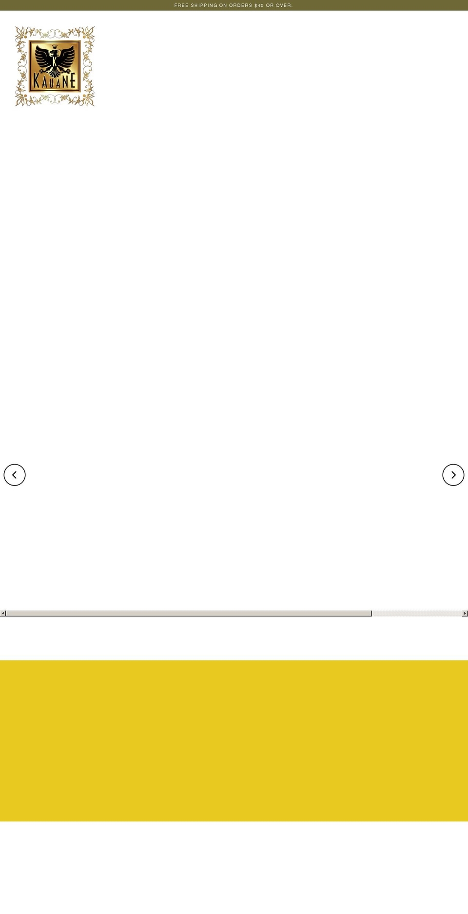 kauanecoffee.com shopify website screenshot