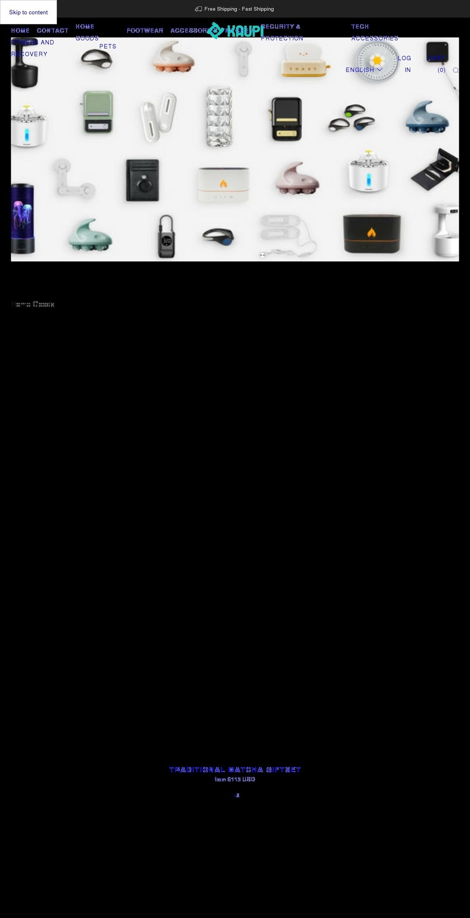 kaupistore.com shopify website screenshot