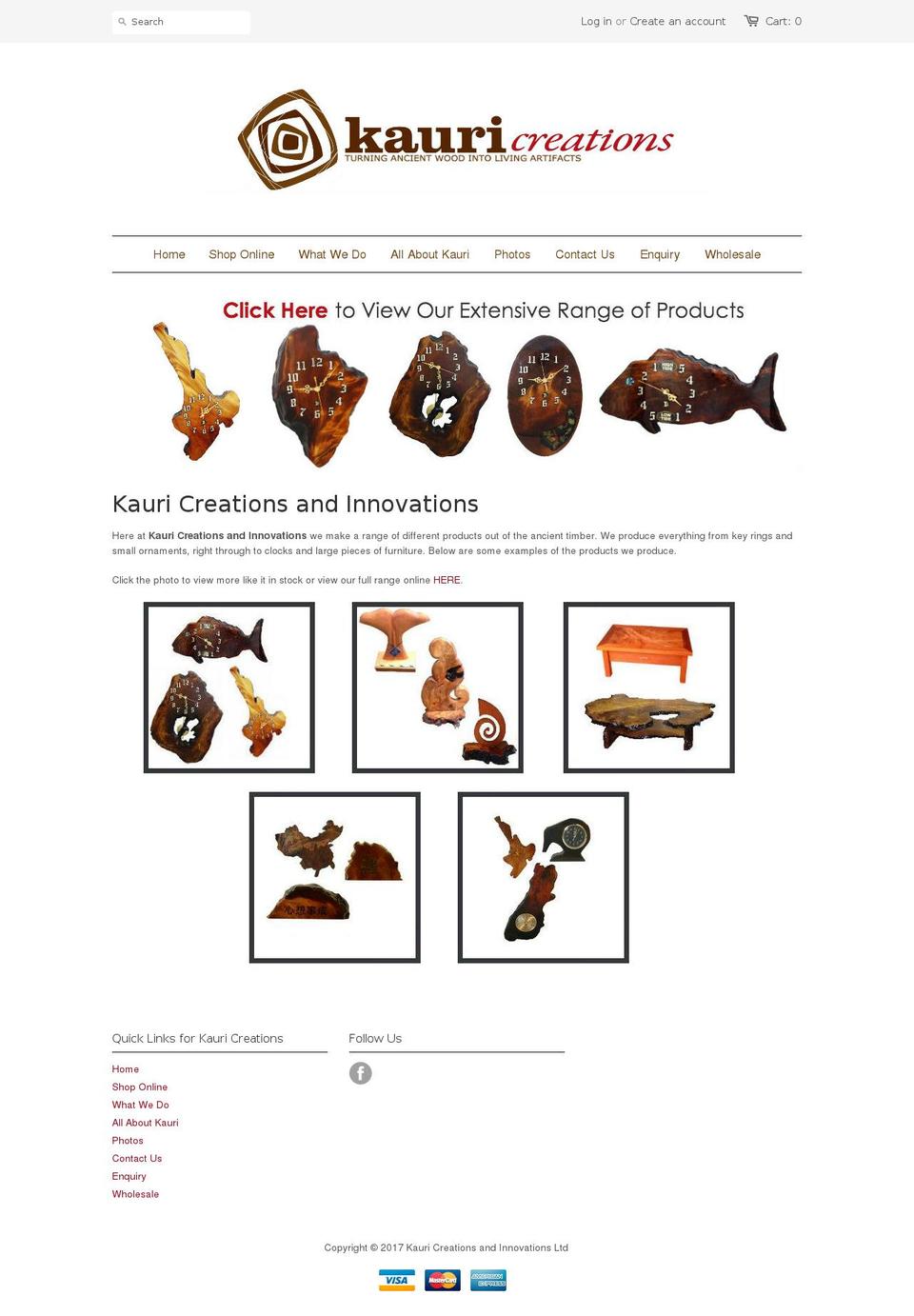 kauri.net shopify website screenshot