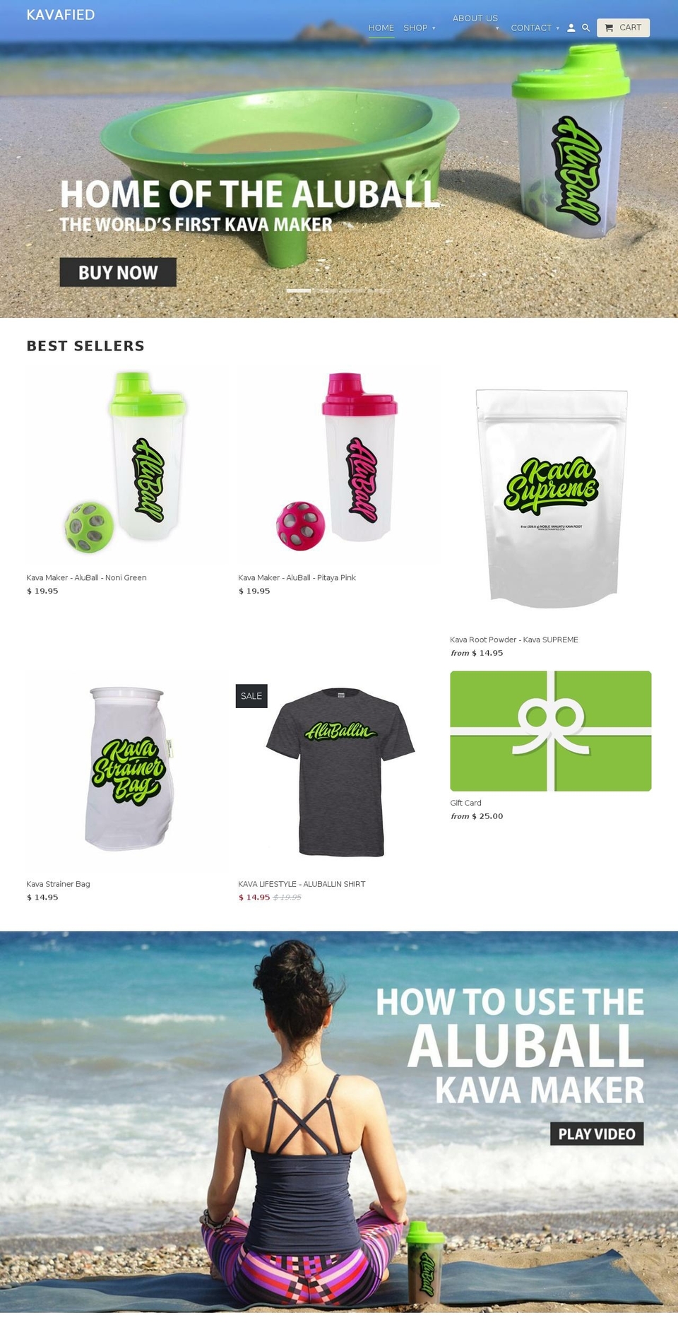 kavafied.com shopify website screenshot