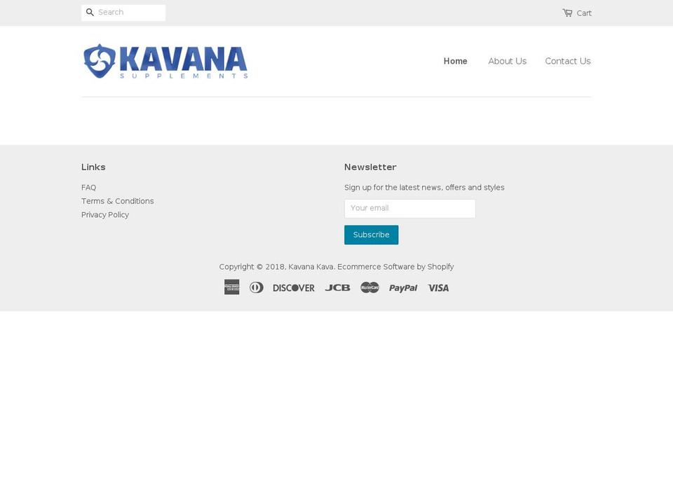 kavanakava.com — Shopify storefront screenshot