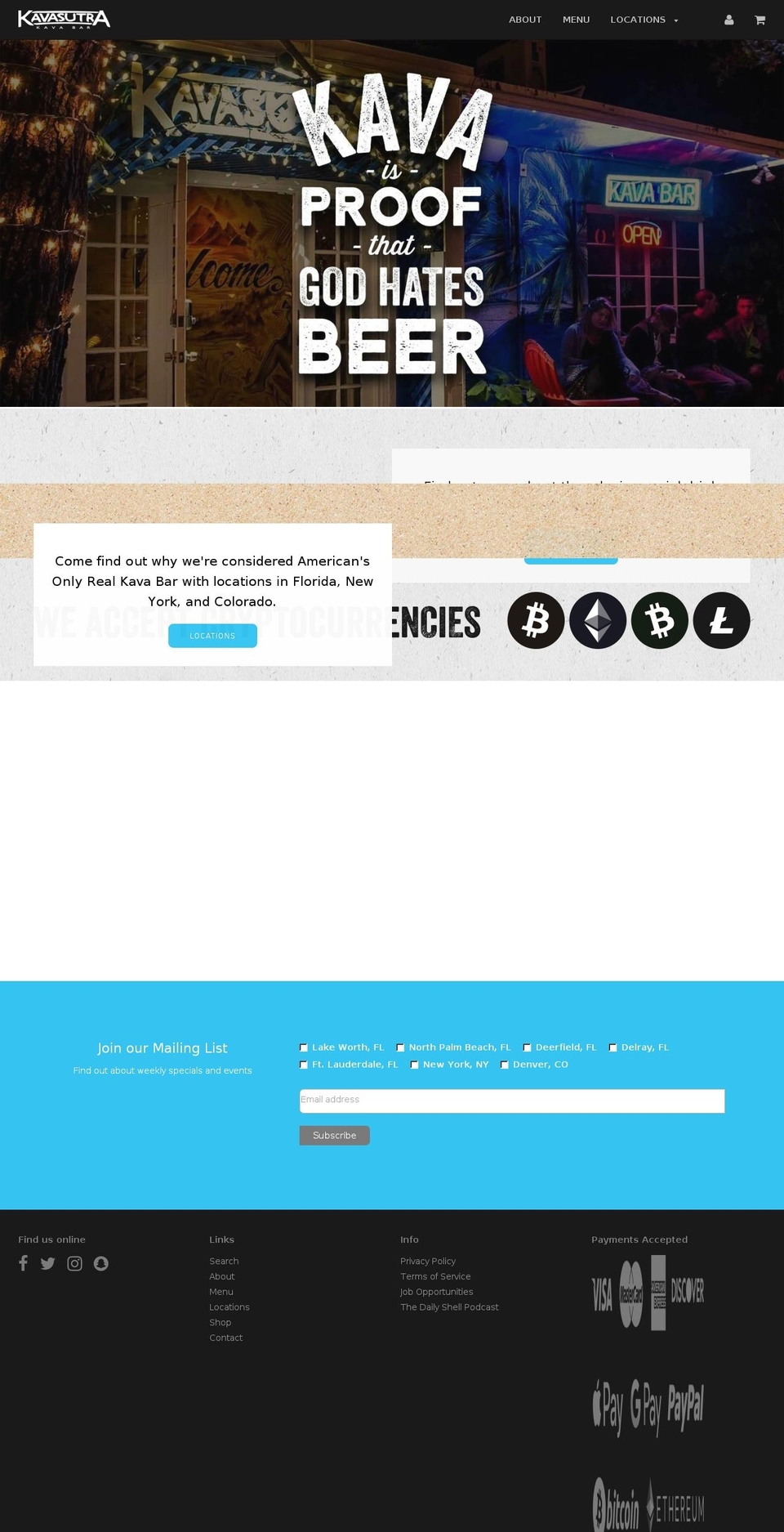 kavasutra.net shopify website screenshot