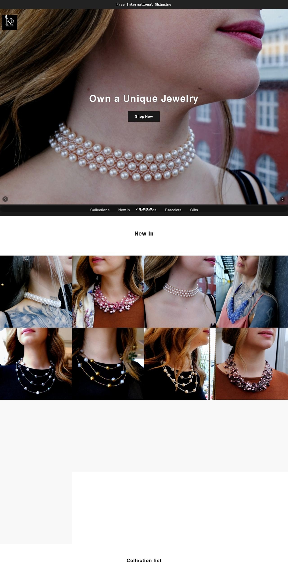 kaviardesigniceland.com shopify website screenshot