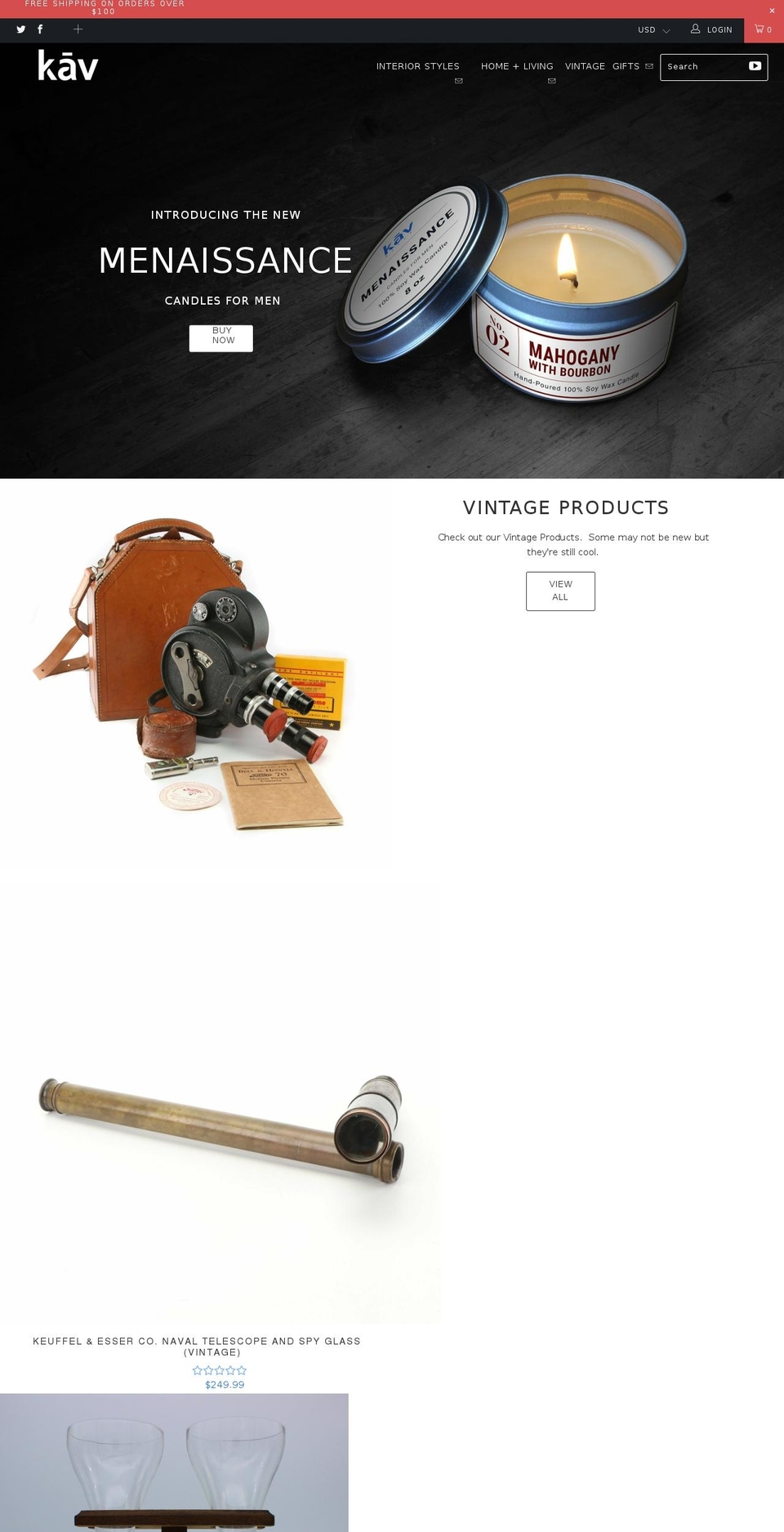 kavswag.com — Shopify storefront screenshot