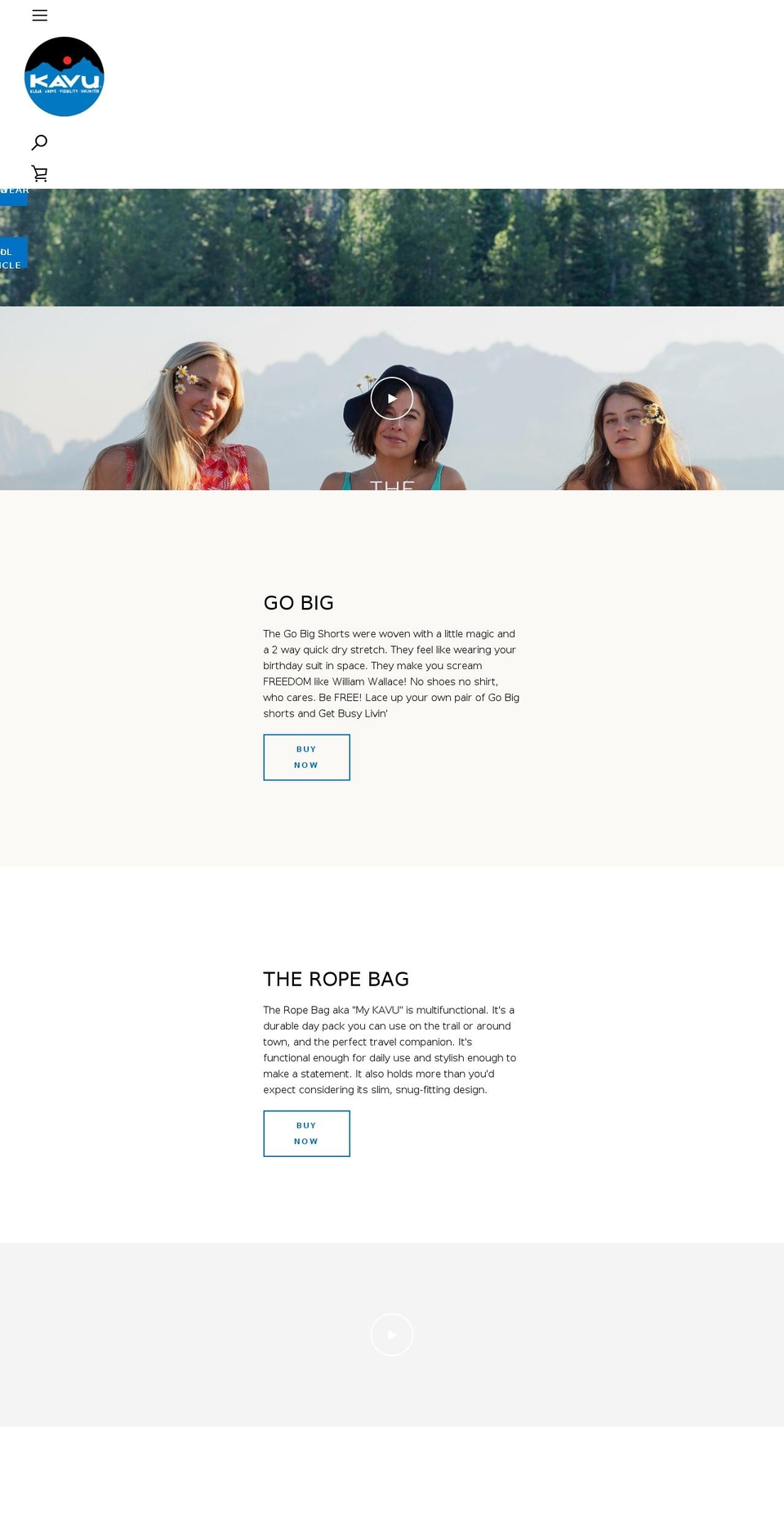 Dreamcatcher Shopify theme site example kavu.com