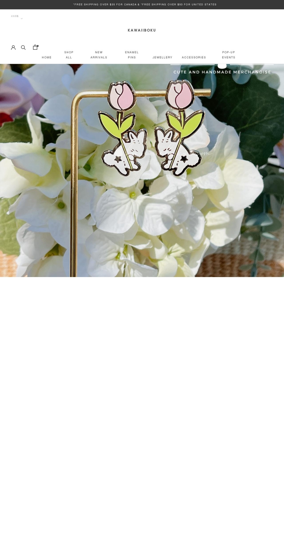 kawaiiboku.com shopify website screenshot