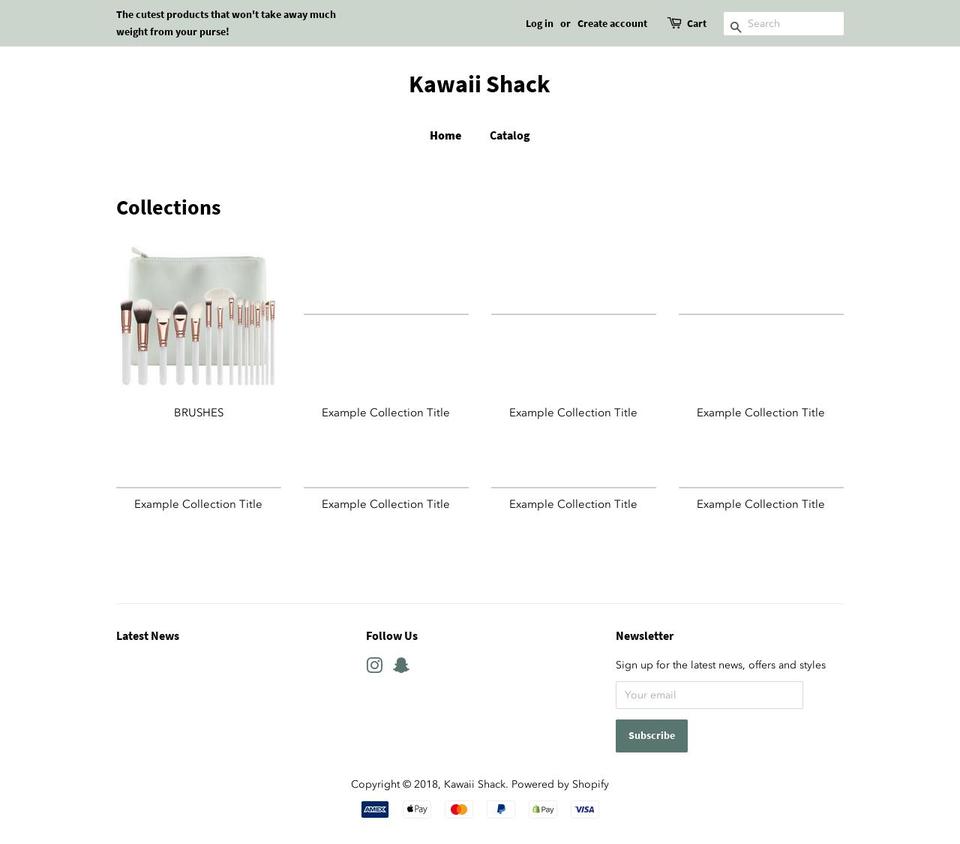 kawaiishack.com — Shopify storefront screenshot
