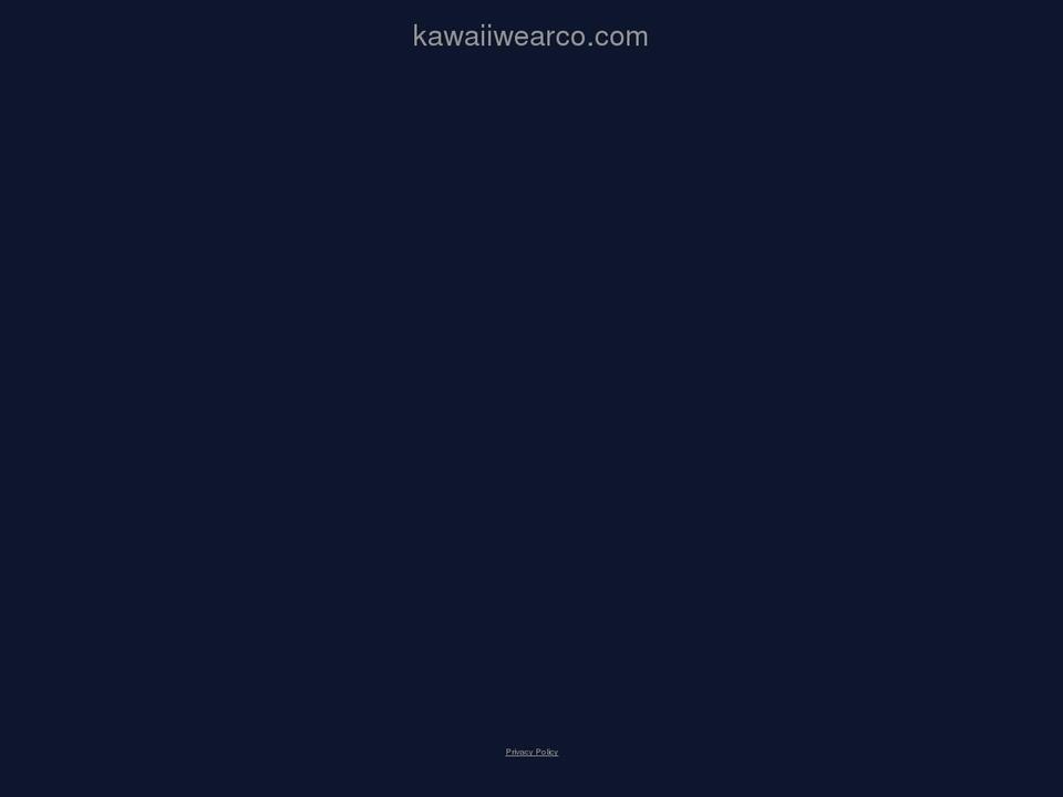 kawaiiwearco.com shopify website screenshot