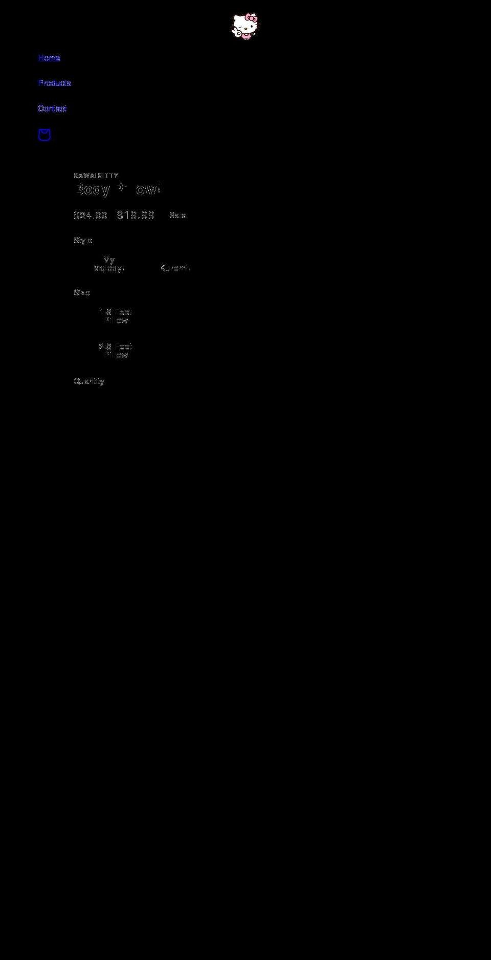 kawaikitty.com shopify website screenshot