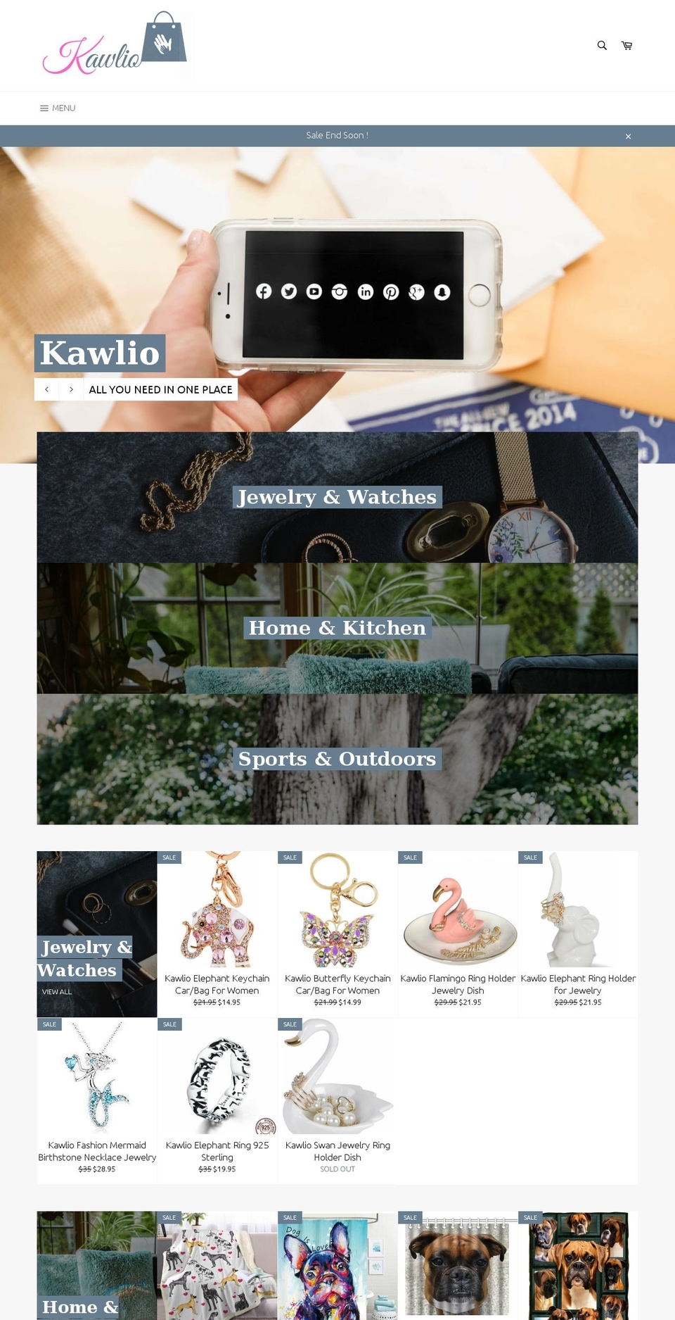 kawlio.com shopify website screenshot