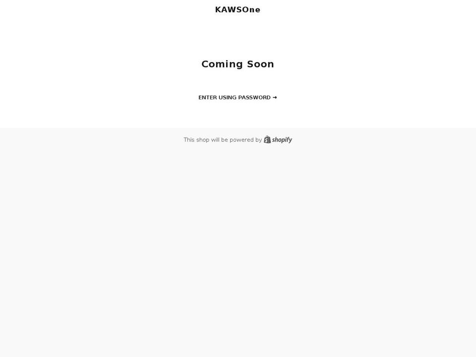 kawsone.myshopify.com shopify website screenshot
