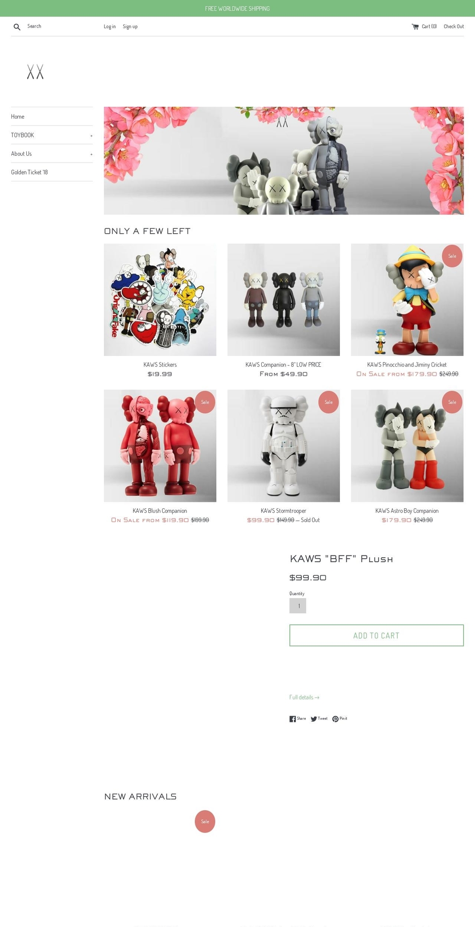 kawstoys.com — Shopify storefront screenshot