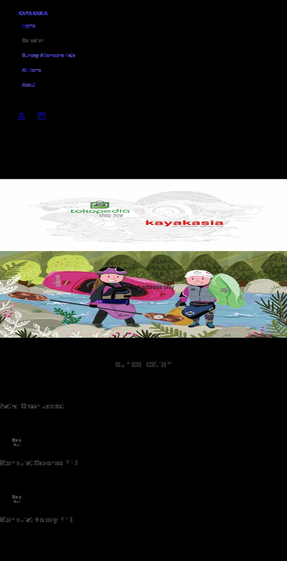 kayakasia.co.id shopify website screenshot