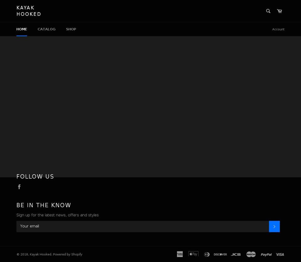 kayakhooked.com — Shopify storefront screenshot