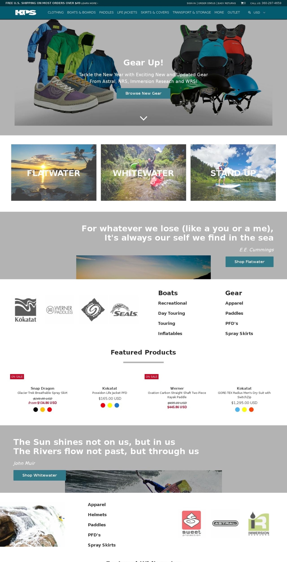 kayakproshop.myshopify.com shopify website screenshot